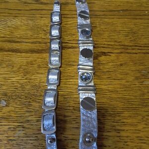 Silver Wearable Tech Band